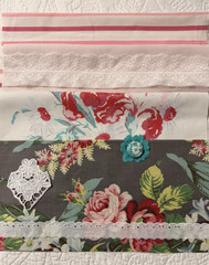 Vintage tablecloth fabric project bundle for sewing projects, pillows, totes!