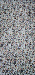 Sky Blue floral Printed spandex stretchable Fabric wrinkle Free 60” W Sold BTY