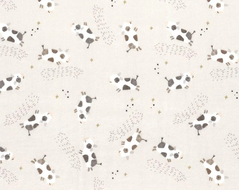 Till The Cows Come Home Flannel By Riley Blake – Ash Scattered Cows #F16111