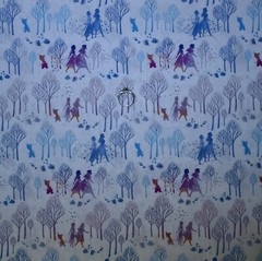 BonEFul FQ Cotton Quilt Blue Aqua Dot Rainbow Fish Dolphin BATIK Ocean Sea World