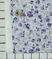 Flowers Floral Lavender Blue 60″ wide MMFAB Fabric Cotton Quilt YOU PICK LENGTH