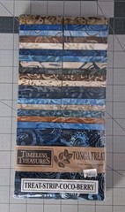 Tonga Treats 40 Pcs 2.5″x43/44″ Timeless Treasures Treat Strip Coco Berry +?