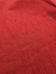 3 Yards Plain Red Woven Fabric Medium Weight 59 Wide Linen Like Material