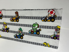 Mario Kart Fabric Square / Loose Extra Piece (42″ x 7″) Quilt Single