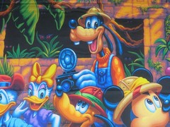 Disney’s “Mickey and Friends Exploring the Jungle” Fabric Panel, 35.5″ x 44″