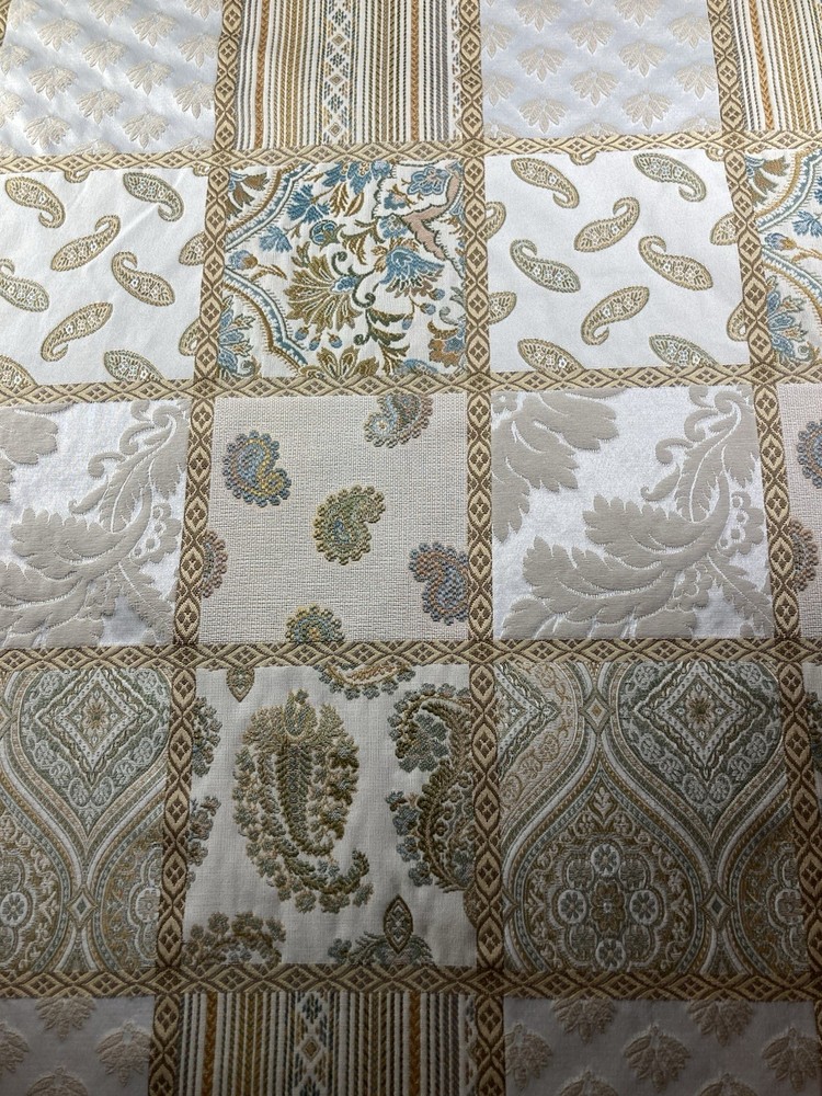 FabriCut Patchwork Pattern Upholstery 7 yards X 54” New Heavyweight
