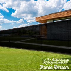 5′ 6′ 8′ Black Fence Windscreen Privacy Screen Shade Cover Fabric Mesh Garden