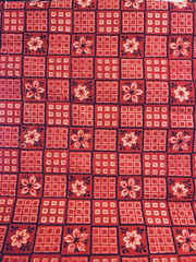 VTG Sedona Square Bandana by Alexander Henry Cheater Quilt 1 in.sq 43″x 9½”