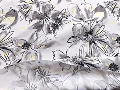 55” Wide By Yard Black White Fabric Viscose Dress Gown Robes Material Rayon