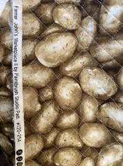 Potatoes Quilted Fabric For Sewing, Home Decor, Crafts 58” X 42”