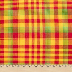 Madras Plaid Fabric (Style 310) 100% Cotton 44/45″ Wide Sold By The Yard