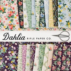 Estee Garden Canvas in Navy Multi | Dahlia | Cotton+Steel