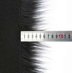 10″ X 20″ Inches Black Faux Fur Fabric Square Patches for Crafts Sewing Costu…