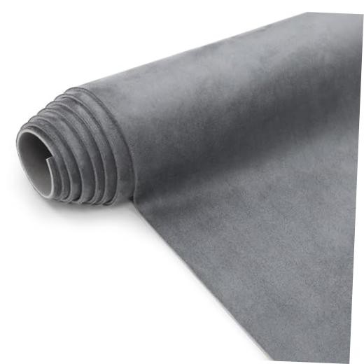 Suede Headliner Fabric with Foam Backing Material – Grey 85*60 Inch