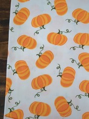 Lot of Autumn theme Fabric, pumpkin, sunflowers, flowers, 10 oz, yellow orange