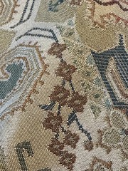 Cotton Tapestry Fabric 56″X2.5 Yards Tabiz Earthy Tones Earth Blue Burgundy +