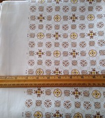 2 1/2+ Yds Vintage Fabric Glendura Collection For Imperial 97″ X 45″ Beige/Brown