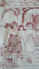 Fabric, Quilting, Andover #2674, Qulitie Ladies Simple Life by Sallie Astheimer