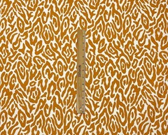 MILL CREEK ANASI ORANGE IVORY GIRAFFE ANIMAL SKINS MULTIUSE FABRIC BY YARD 54″W