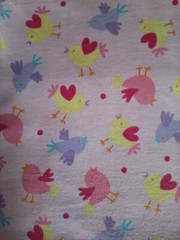 2 1/2 Yds. Little Birdies Flannel Cotton Quilt Fabric