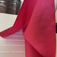 SILK Red-Pink , FABRIC 10 Yards x 21 Inches Wide or 360 Inches x 21 Wide