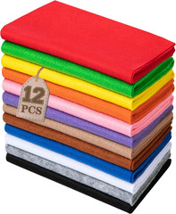 12 Rolls 8″X20″ 1.4Mm Thick Soft Felt Fabric Sheets – 12 Assorted Morandi Colors