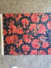 Vintage Cotton Quilt Fabric Red Rooster Fabrics Lot