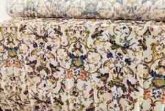58” Wide By Yard Digital Print Chiffon Fabric Vintage Crinkled Chiffon Crepe