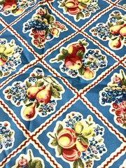 1.25 Yds R.&R. Fruit Retro Kitchen Towel Fabric by Springs Creative Prod-NEW OOP