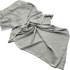 HEAVY LINEN 100% UPHOLSTERY DRAPERY FABRIC NATURAL FLAX OATMEAL BIO-WASHED 55″W