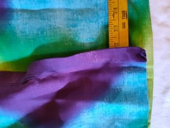 Vibrant Ombre Tie Dye Fabric – 5+ Yards Purple Blue Green Boho Sewing OOP RARE