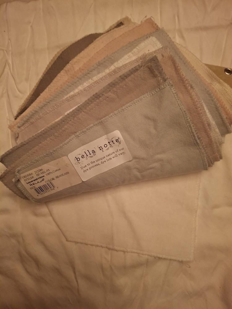 Bella Notte Helane 14 Swatches 100% Cotton Velveteen Variety Colors Washable