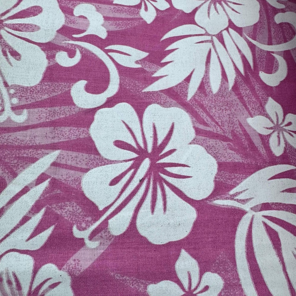 Cotton-Blend Fabric, Large-Scale Hibiscus Tropical, Hawaiian Floral(3 Styles) –