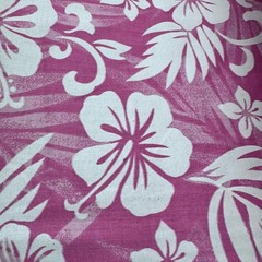 Cotton-Blend Fabric, Large-Scale Hibiscus Tropical, Hawaiian Floral(3 Styles) –