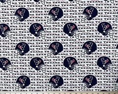 VINTAGE HOUSTON TEXANS NFL football, ONE YARD (36”x 57”) 100% cotton fabric, New