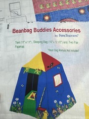 VTG 90s Beanbag Buddies Accessories Craft Panel Tent Fabric Traditions #51
