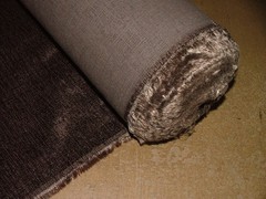 Flame Retardant Upholstery Fabric BROWN Cushion Soft Furnishing Use 23 Metres