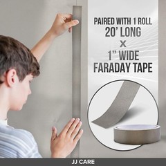 Faraday Fabric [44″ x 20 ft. Faraday Cloth + 6.6 Yards Long Faraday Tape + In…