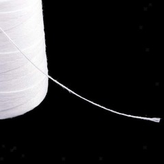 2 Spools Polyester 3000 Yards Sewing Thread Spools, 3000 yards, Black,White