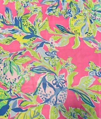 Lilly Pulitzer Polyester Fabric Multi Squeeze The Day 36″ x 57″