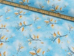 1m x 1.50m Fairy Cotton Jersey Digital Print Sold By The Metre Winter Branches