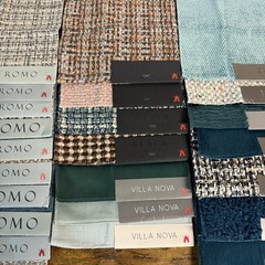 Designer Upholstery Fabric Swatch Lot 40+ Pieces 8” x 8” ROMO Zinc Villa Nova