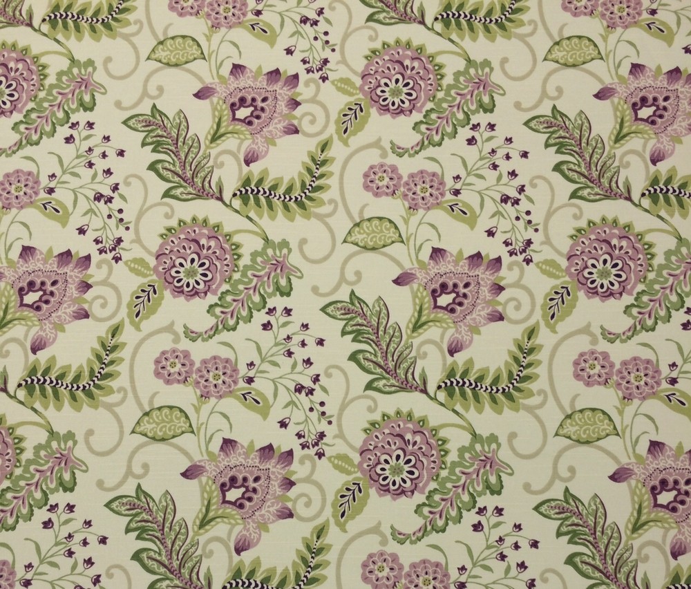 BETTER HOME & GARDEN CHAMBERLAIN HEATHER D3013 FLORAL VINE FABRIC BY YARD 54″W