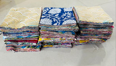 Remnants Fat Quarters Bundles Cotton Paisley Craft Floral Cotton Fabric,Scraps