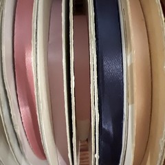 LOT Vintage Ribbon Acetate Fused Edge USA Textiles Sewing Crafting Bridal
