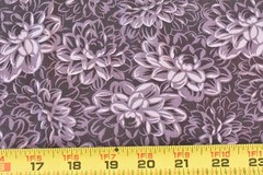 28″ Long, Vintage, Lavender & Purple Floral Quilt Cotton, RJR, Beyer, P9617