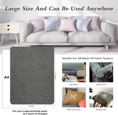 Durable Self-Adhesive Linen Patches, 8″x11″ – 2 PCS for Versatile Fabric Repair