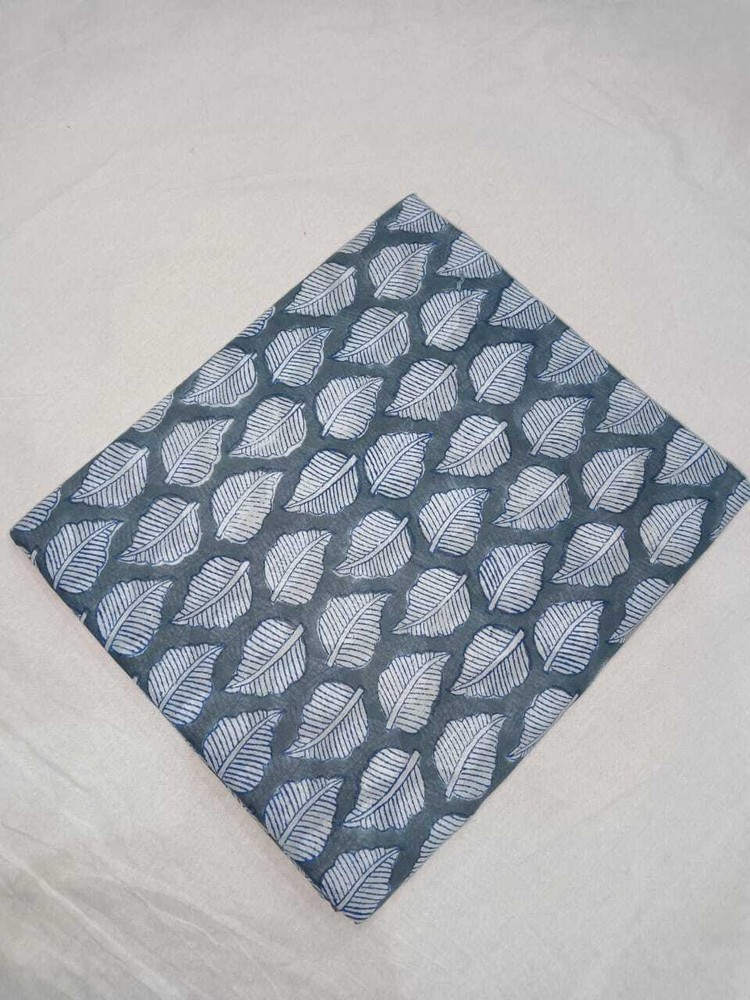 3 Yard Indian Hand Block Printed Cotton Voile Running Fabric Craft P_077
