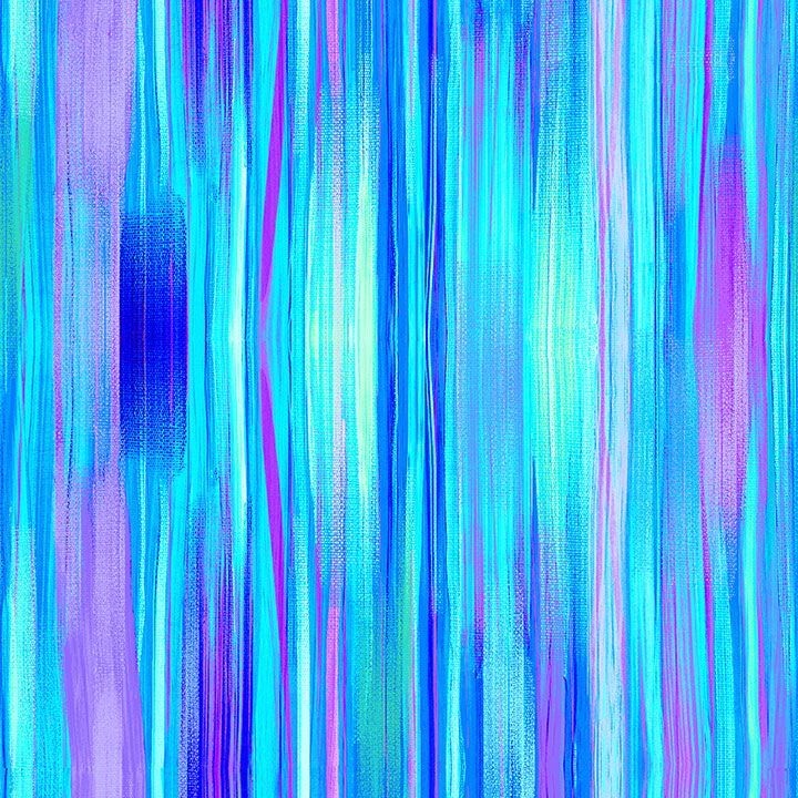 Bellagio Floral Fabric | Purple Blue Bright Stripe | Timeless Treasures YARD