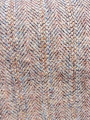 Vintage Harris Tweed Wool Fabric about 3.44 Yds Herringbone Woven In Scotland